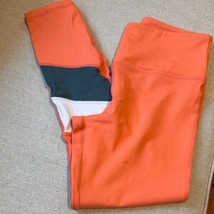 ZYIA Active Light n Tight Tangerine w/ Green and White Stripe
